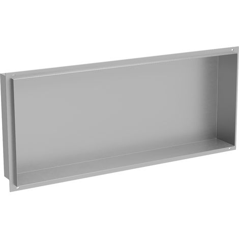 Mexen X-Wall-NR Einbauregal ohne Rahmen 75 x 30 cm, inox - 1911753010 (1/5)