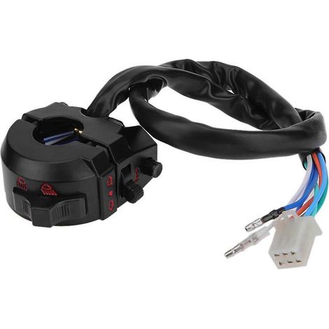 Ensemble de commande de klaxon, clignotant et feu de position gauche pour guidon de moto XL XR 250 400 650 (1/5)