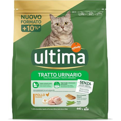 ULTIMA CROCCHETTE URINARY PER GATTO GUSTO POLLO 440 GR LIENA TRATTO URINARIO SANO OKX (1/5)