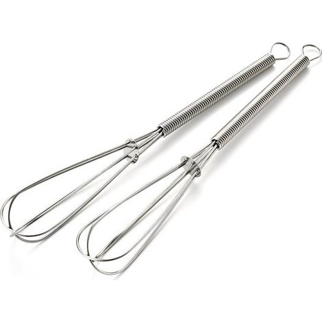 mini batidores de acero inoxidable – Batidores de mano pequeños – 18 cm (1/5)