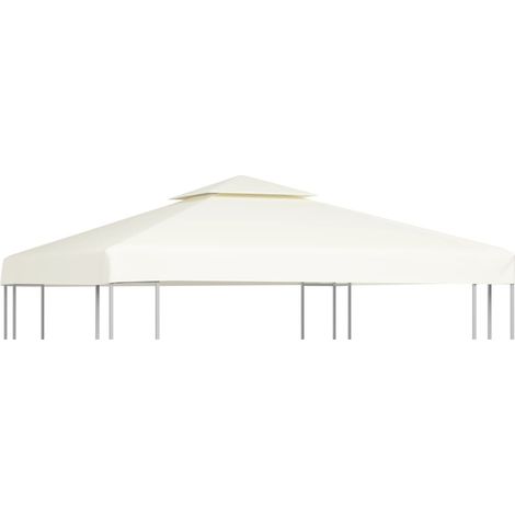 Gazebo Cover Canopy Replacement 310 g / m² Cream White 3 x 3 m vidaXL