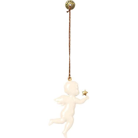 Ornement De Noël - En Fer - Forme De Lutin - Pour Arbre De Noël Bureau Maison - 8,7 X 4,5 Cm - 1 Pièce (1/4)