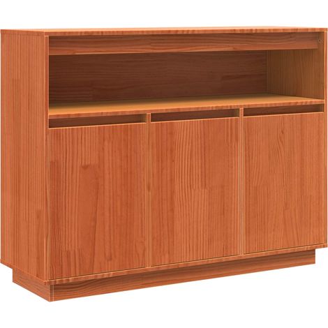 Maison Exclusive - Credenza Marrone cerato 104,5 x 34 x 80 cm Pino massello
