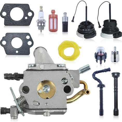 Carburettor Kit for Stihl MS192 MS192T MS192TC for Zama C1Q-S258 Chainsaw Spare Parts, Spark Plug and Seal Set, Replacement 1137 120 0651 (1/5)
