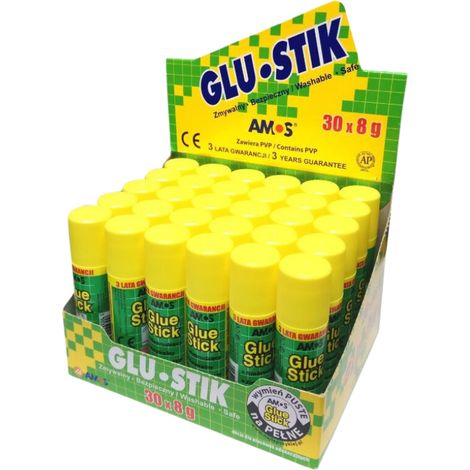Stick di colla Amos 8 g x 30 pezzi (1/3)