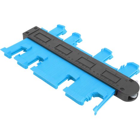 Gabarit de contour pour cadres de formes irrégulières, outil de mesure, 10 pouces, bleu (1/5)