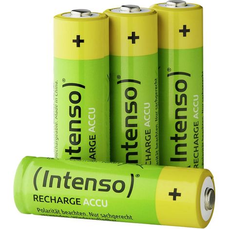 Intenso HR6 Batteria Ricaricabile Energy Eco 2100mAh AA Nichel Metallo Idruro NiMH Giallo Verde (1/4)