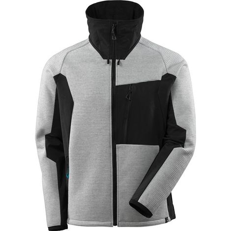 MASCOT Veste de travail tricot zippé - 17105-309 - Gris chiné / Noir - M