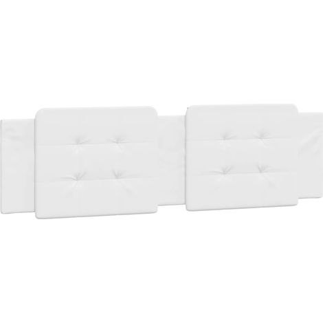 Cabecero de cama acolchado Zadar cuero sintético blanco 183 cm vidaXL (1/5)