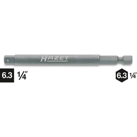 Adaptateur à chocs 8508S-3 ∙ Hexagone massif 1/4 pouce (6,3 mm) ∙ Carré massif 1/4 pouce (6,3 mm) ∙ Longueur : 50 mm (1/2)
