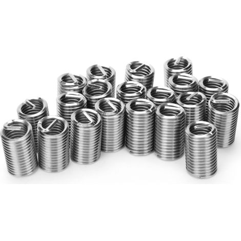 20 Stück Gewindeeinsätze, Reduziermuttern-Reparaturwerkzeug, Edelstahl M1/12‐13x2,5D (1/5)