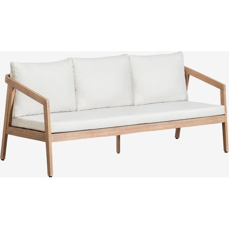 Sofá de 3 plazas en madera de acacia Kaela SKLUM             