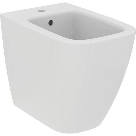 Ideal Standard I.LIFE B bidet a filo parete universale, monoforo, con foro del troppopieno, colore bianco finitura lucido T458201 (1/5)