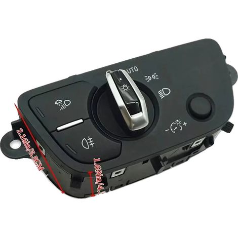 Interruptor de control de faros, material ABS, peso 0,15 kg, compatible con modelos Audi, control manual, fácil instalación. (1/5)
