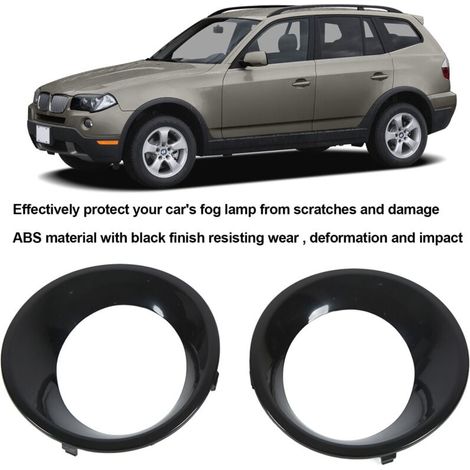 Paar Frontstoßstange Nebelscheinwerfer Abdeckung Ring Trim 51113423789 Ersatz für X3 E83 2007-2010, DEBUNS (1/5)