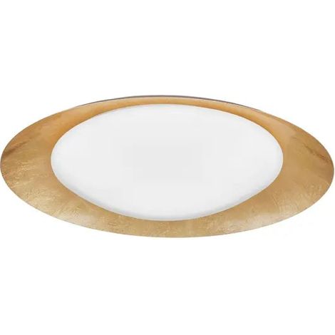 [NEUWERTIG] B-Ware Nova Luce Deckenleuchte Deckenlampe Zano Led Blattgold Warmweiß Dimmbar 50 Cm