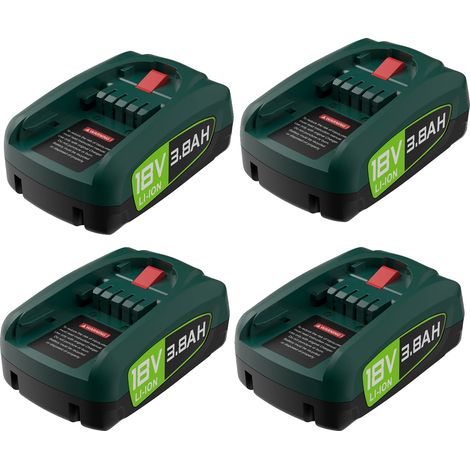 Ersatzbatterie, 3800mAh Kapazität, kompatibel mit Elektrowerkzeugen, 4STK, 18V (1/2)