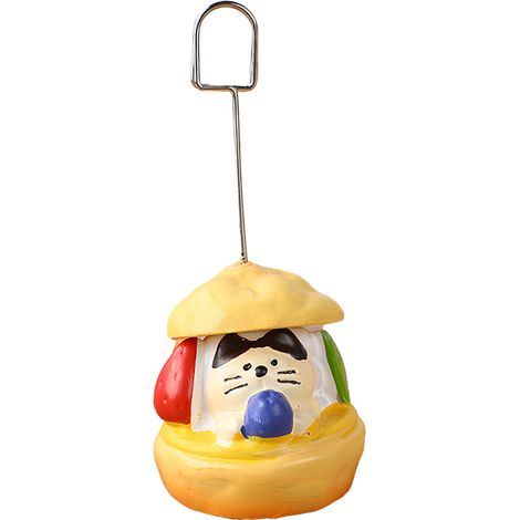 Porte-note avec pince photo, support pour mémos en résine, décoration de bureau pour fruits (1/5)