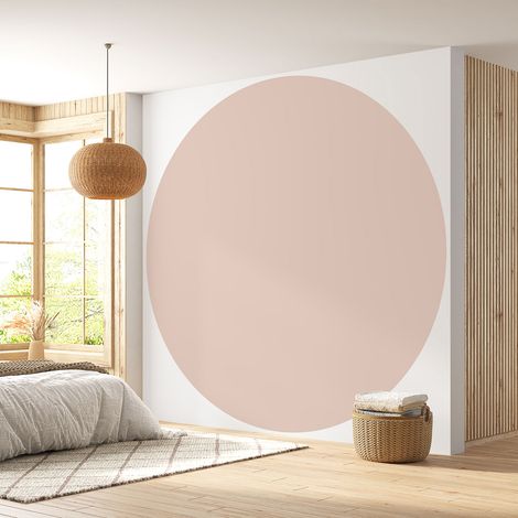 Papier peint rond / cercle - Couleur Tendance - 724 - Diamètre 30 cm (1/4)