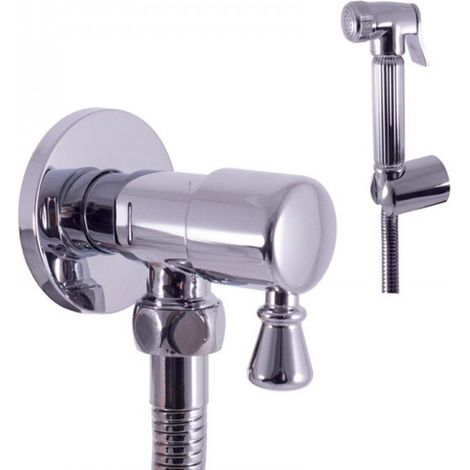 Mitigeur bidet, toilettes en laiton chromé MORAVA RETRO avec douchette