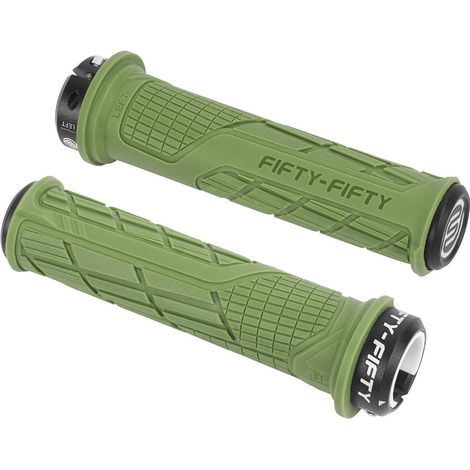 Fahrradgriffe MTB aus rutschfestem Gummi, Single Lock-on, Olivgrün (1/5)