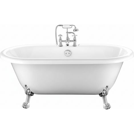Freistehende Badewanne CHELSEA Löwenfüße CHROM 170