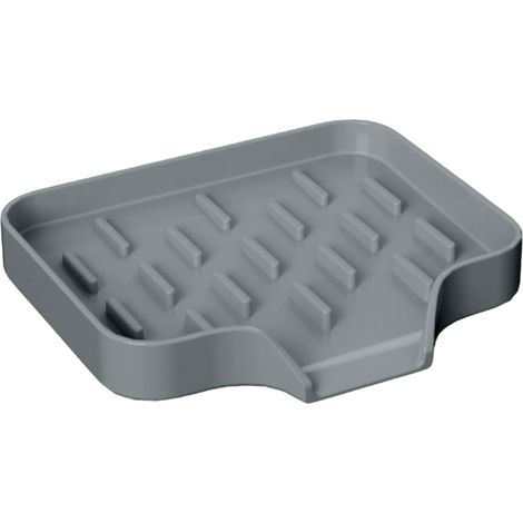 Kleine Seifenschale, flexible Silikon-Abtropfschale für Schwämme und Duschseife, schnelltrocknende Abtropfschale für Spülbecken, Badewannen, Küchenarbeitsplatten, Geschirrspüler und Badezimmer.