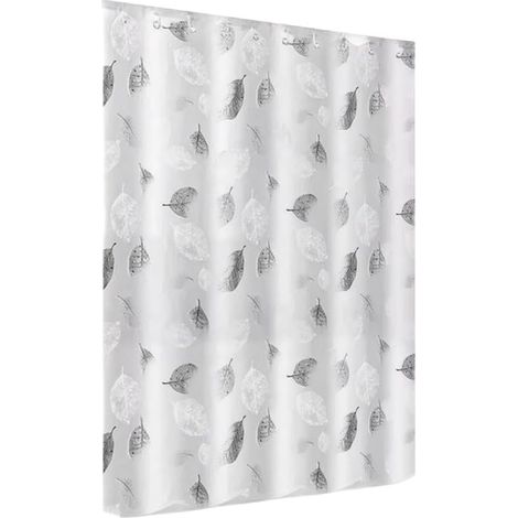 Rideau de douche lavable en machine 180 x 180 cm pour baignoire (PEVA) (1/5)