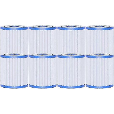 Lot de 8 filtres de piscine de type H compatibles avec la cartouche filtrante Intex 29007E. (1/5)