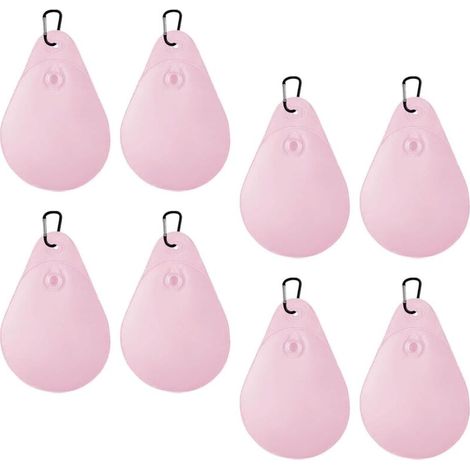 Set mit 8 Hänge-Poolabdeckungstaschen, Wand-Pooltasche, rosa, mit Haken, 34,5 x 24 cm (1/4)