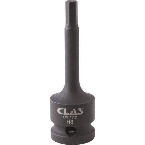 Douille embout choc héxagonale 6mm L.78mm 1/2" Cr-Mo - SA 0478 - CLAS Equipements