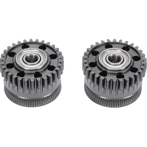 Kit d'équipement d'extrudeuse de remplacement pour imprimante 3D Creality K2 Plus, 2 pièces, tout en métal, acier trempé revêtu de DLC (1/5)