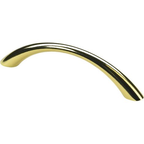 Hettich Möbelgriff vermessingt gold 10 x 112,5 x 26,5 mm - 1 Stück Möbelbeschläge