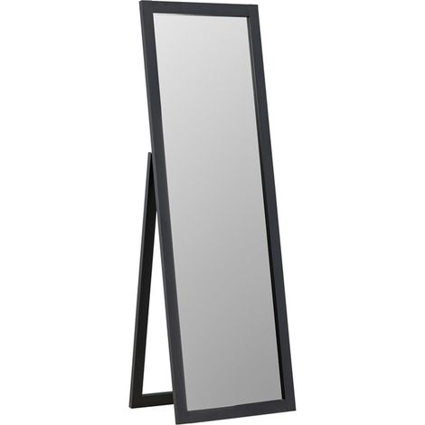 Miroir Design sur Pied "Sebring" 170 cm Noir