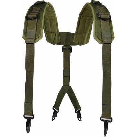 1 Pcs Harnais Tactique Épaule Type Y Vert Nylon 65x5cm Multifonction Ceinture Photographie Plein Air (1/5)