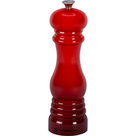1 - Moulin à poivre - Céramique - Réglable - Corps en ABS résistant - Pour cuisine et table - Cerise - 6,2x6,2x20,8 cm (1/4)