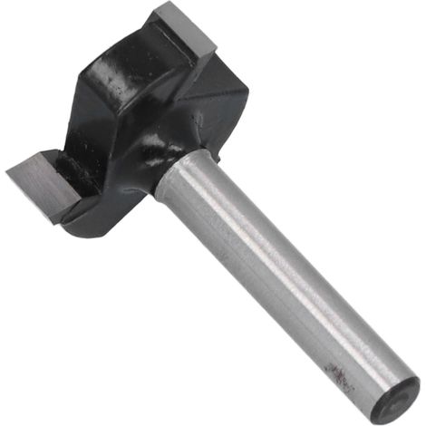 Défonceuse à surfacer 6mm queue 3 dents carbure, fraise à aplatir panneaux CNC, outil de fraisage bois, lame de rabotage pour bois massif (1/5)