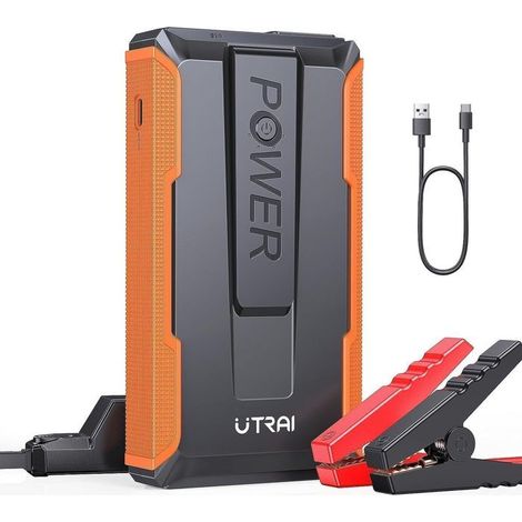 Démarreur de Voiture - UTRAI - 1600A - 13200mAh - 12V - Matériau Ignifuge ABS