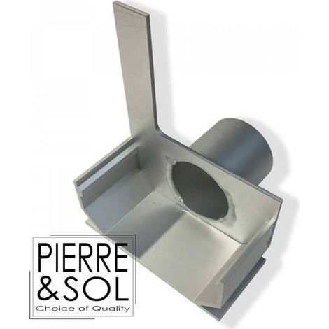 Embout pour caniveau aluminium à fente SideDrain - L&S - LINE ECO - 130 mm About Droit fermé (1/5)
