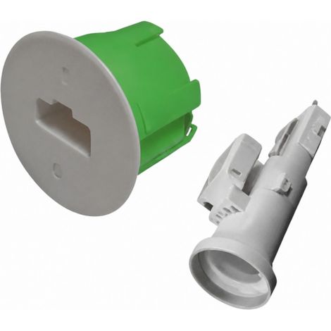 Dose Wandleuchte B22 mit DCL-Fassung Farbe Grün