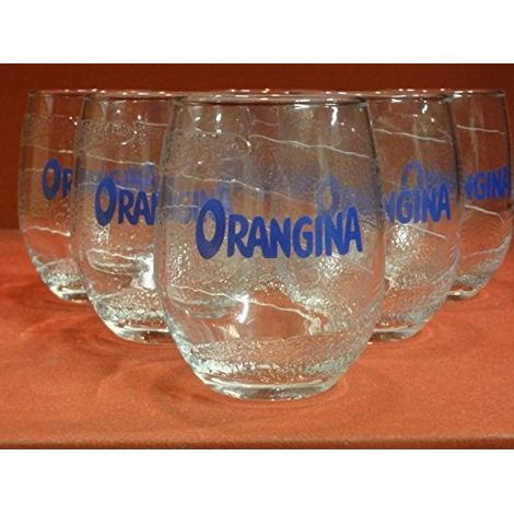 Lot de 6 verres Orangina Boule - 30 cl - Modèle emblématique