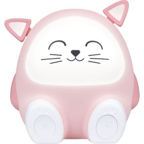 Altavoz luminoso y luz nocturna - BIGBEN - Cat - Bluetooth 5.0, 15W, Luz nocturna ajustable, Temporizador, Batería USB-C (1/5)