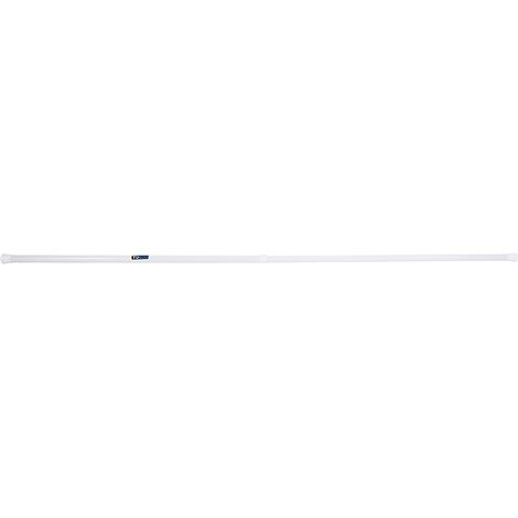 Tringle télescopique extensible pour rideau de douche, barre de fenêtre salle de bain, tige à ressort 85-150cm (1/5)