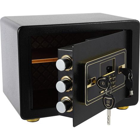 22L/5.8 galones Caja fuerte para muebles con teclado numérico Sistema de alarma electrónico ignífugo para la oficina, el hogar, el hotel (1/5)