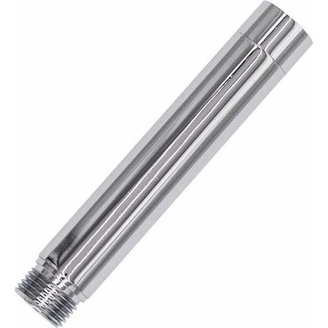 Braccio di prolunga per soffione doccia in acciaio inox, braccio doccia filettato G1/2, prolunga per soffione doccia portatile, cromato, 23 cm