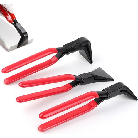 Jeu de 3 pinces pliantes (0°, 45°, 90°), pinces à biseauter manuelles, pinces à tôle, largeur 22 mm, petite pince à plier la tôle avec poignée antidérapante (1/5)