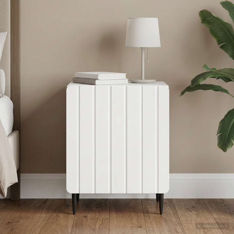 vidaXL Armadio da Notte Bianco 43 x 34,5 x 52 cm Legno ingegnerizzato (1/5)