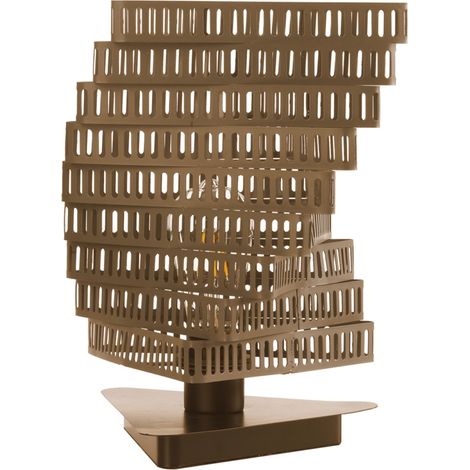 lampada da tavolo "camino" bronzo, e27 (1/2)