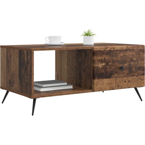 Maison Exclusive - Table basse Bois ancien 90 x 50 x 40 cm Bois d'ingénierie