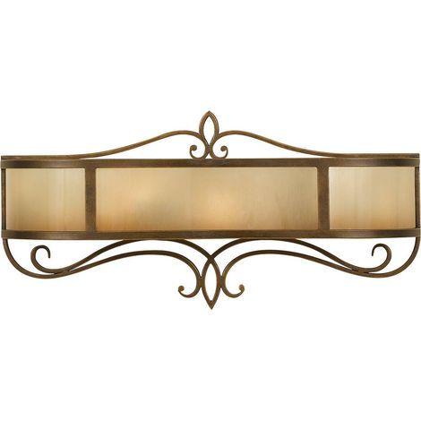 Elstead Justine - 2 Licht Innenwandleuchte Bronze mit Eichenglas, E14 (1/5)